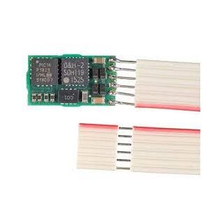 Fahrzeugfunktionsdecoder FH05B-1 mit Flachbandkabel für NEM 651 für SX1 SX2 & DCC