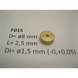 Schwungmasse ø8 mm x 2,5 mm x ø1,5 mm