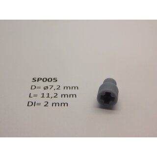 ø 7.2 x 11.2 mit Kreuz für 2 mm Welle